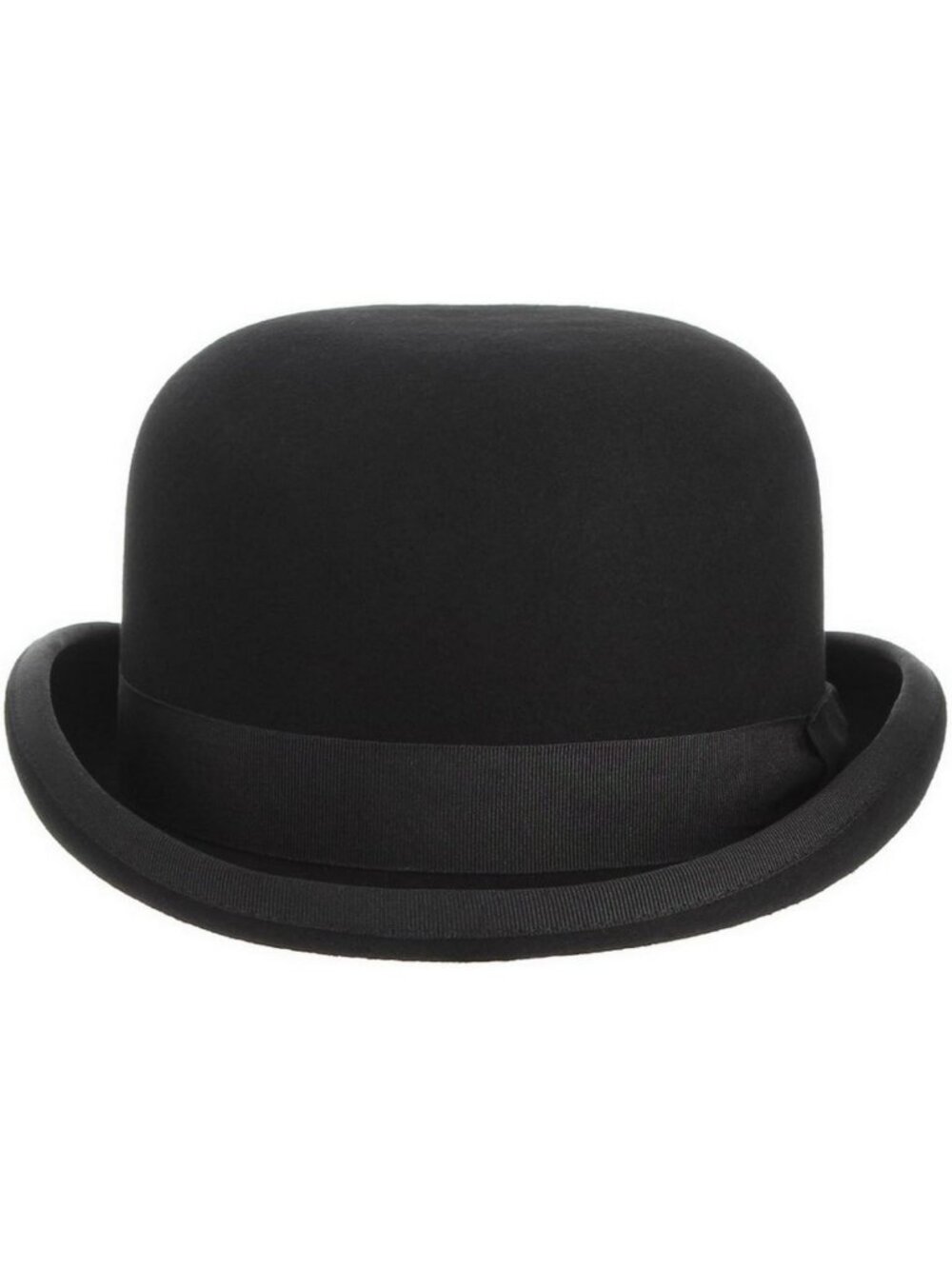 Vintage Black Wool Bowler Derby Hat for Men & Women - Classic Costume Accessory